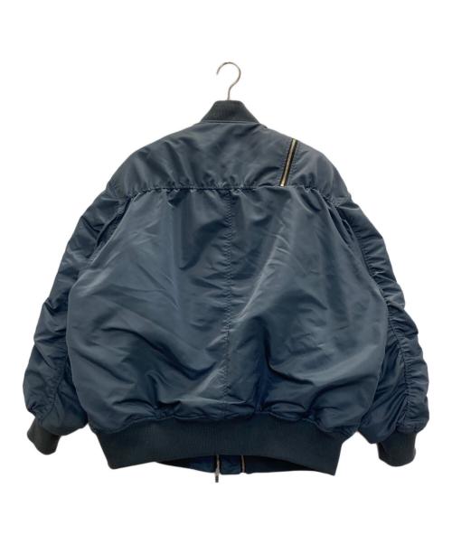 PRANK PROJECT（プランクプロジェクト）PRANK PROJECT (プランクプロジェクト) Long Zipper MA-1 ナイロンジャケット ネイビー サイズ:FREEの古着・服飾アイテム