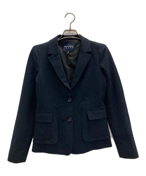 EMPORIO ARMANI（エンポリオ アルマーニ）EMPORIO ARMANI (エンポリオ アルマーニ) テーラードジャケット ネイビー サイズ:Sの古着・服飾アイテム
