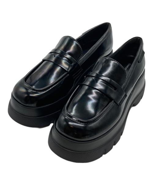 CHARLES & KEITH（チャールズアンドキース）CHARLES & KEITH (チャールズアンドキース) 厚底ローファー ブラック サイズ:25㎝の古着・服飾アイテム