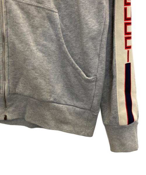 GUCCI（グッチ）GUCCI (グッチ) テクニカルライン ジップアップパーカー グレー サイズ:XSの古着・服飾アイテム