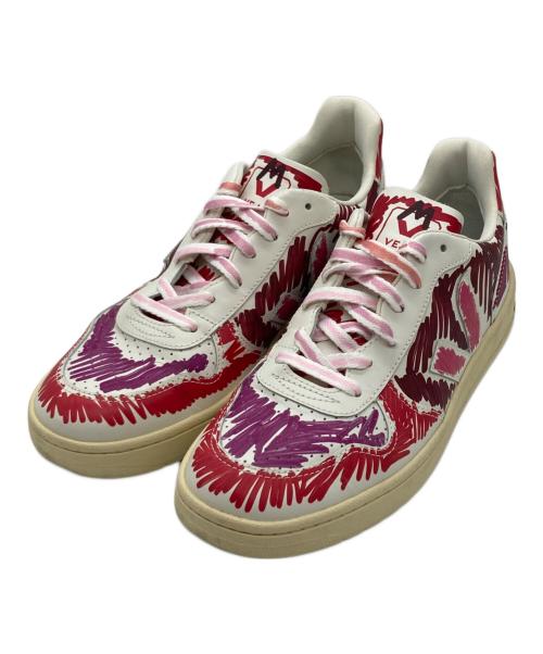 VEJA（ヴェジャ）VEJA (ヴェジャ) MARNI (マルニ) V-10 ローカットスニーカー ホワイト×ピンク サイズ:25.5㎝の古着・服飾アイテム