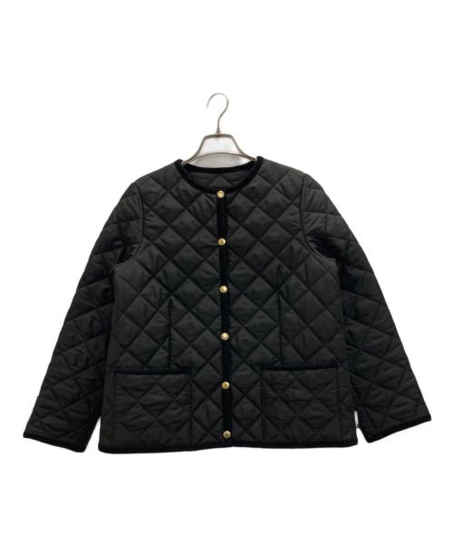 Traditional Weatherwear（トラディショナルウェザーウェア）Traditional Weatherwear (トラディショナルウェザーウェア) JOURNAL STANDARD relume (ジャーナルスタンダード レリューム) 別注キルティングブルゾン ブラック サイズ:36の古着・服飾アイテム