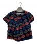 ROBE DE CHAMBRE COMME DES GARCONS（ローブドシャンブル コムデギャルソン）の古着「フラワーデザインブラウス」｜ネイビー