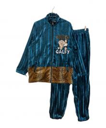 GALFY（ガルフィー）の古着「ベロアトラックセットアップ」｜ネイビー