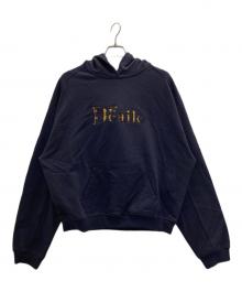 Deaile（ディアイル）の古着「Deaile Logo Check Hoodie」｜ネイビー