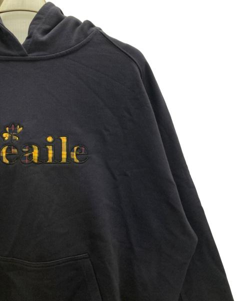 Deaile（ディアイル）Deaile (ディアイル) Deaile Logo Check Hoodie ネイビー サイズ:L 未使用品の古着・服飾アイテム