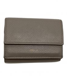 CELINE（セリーヌ）の古着「3つ折り財布」｜ベージュ