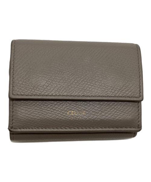 CELINE（セリーヌ）CELINE (セリーヌ) 3つ折り財布 ベージュの古着・服飾アイテム