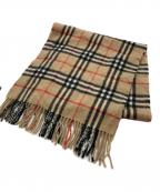 Burberry'sバーバリーズ）の古着「ノバチェックマフラー」｜ベージュ