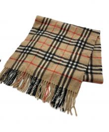 Burberry's（バーバリーズ）の古着「ノバチェックマフラー」｜ベージュ
