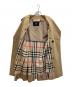 中古・古着 BURBERRY LONDON (バーバリーロンドン) ノバチェックライナー付きトレンチコート ベージュ サイズ:SIZE M：20000円