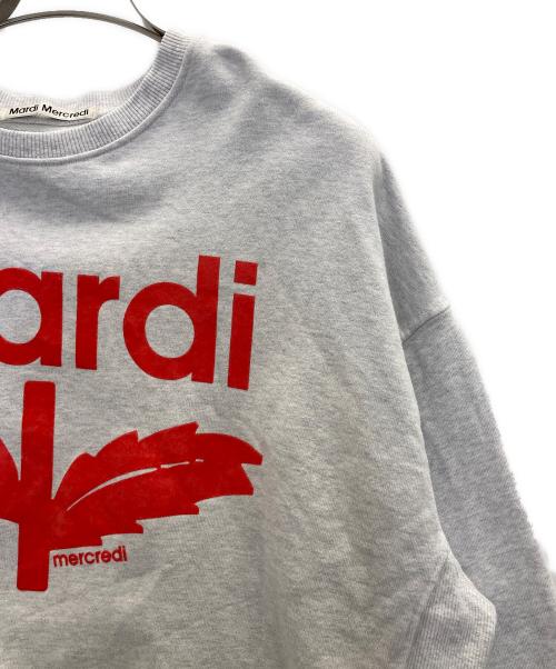 Mardi Mercredi（マルディメクルディ）Mardi Mercredi (マルディメクルディ) プリントスウェット グレー サイズ:表記無しの古着・服飾アイテム