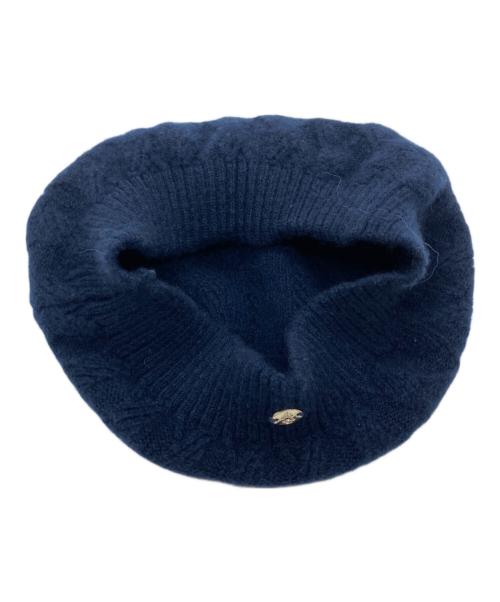 HELEN KAMINSKI（ヘレンカミンスキー）HELEN KAMINSKI (ヘレンカミンスキー) カシミヤニット帽 ネイビーの古着・服飾アイテム