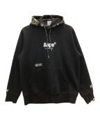 Aape BY A BATHING APEエーエイプ バイ アベイシングエイプ）の古着「プルオーバーパーカー」｜ブラック