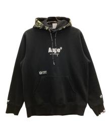 Aape BY A BATHING APE（エーエイプ バイ アベイシングエイプ）の古着「プルオーバーパーカー」｜ブラック