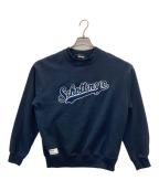 Schottショット）の古着「SCRIPT CREW SWEAT」｜ネイビー
