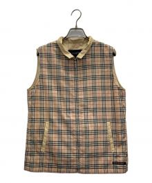 BURBERRY GOLF（バーバリーゴルフ）の古着「ジップベスト」｜ベージュ