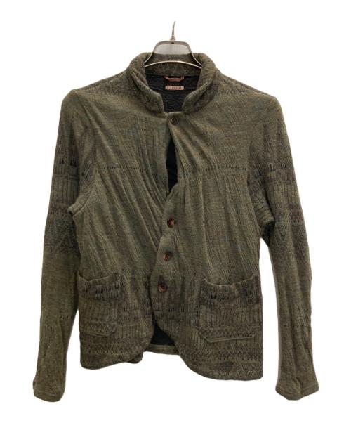 KAPITAL（キャピタル）KAPITAL (キャピタル) コットンカーディガン オリーブ サイズ:SIZE Sの古着・服飾アイテム