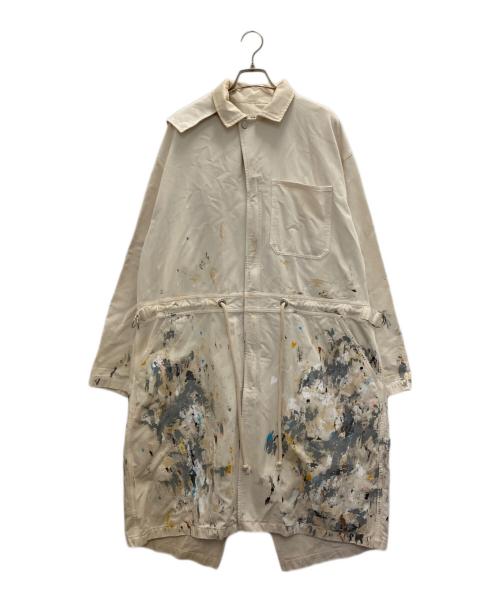soe ready to wear（ソーイレディトゥウェア）SOE READY TO WEAR (ソーイレディトゥウェア) ペイント加工コート ベージュ サイズ:1の古着・服飾アイテム