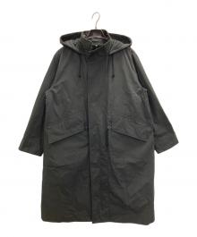 MHL（マーガレットハウエル）の古着「PLAINWEAVE COTTON  NYLON COAT」｜ブラック