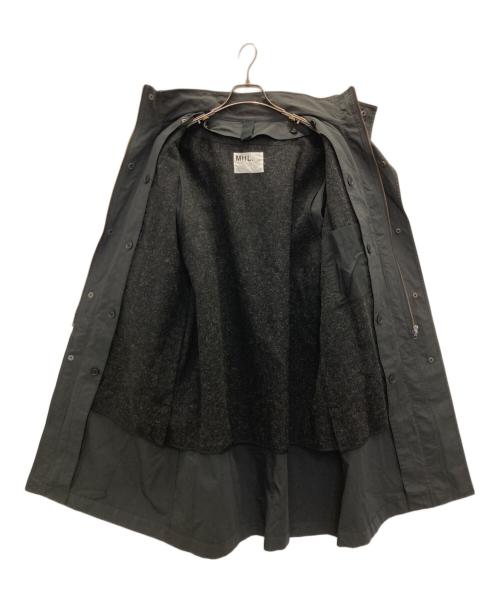 MHL（マーガレットハウエル）MHL (マーガレットハウエル) PLAINWEAVE COTTON  NYLON COAT ブラック サイズ:SIZE 2の古着・服飾アイテム
