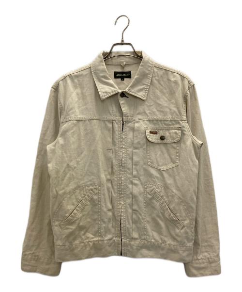 Eddie Bauer（エディーバウアー）Eddie Bauer (エディーバウアー) ジップジャケット ベージュ サイズ:Sの古着・服飾アイテム
