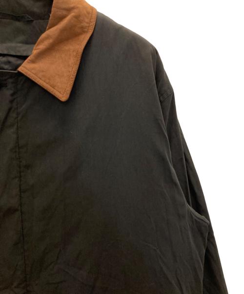 BARNEYS NEWYORK（バーニーズ・ニューヨーク）BARNEYS NEWYORK (バーニーズ・ニューヨーク) ライナー付襟レザーコート ブラック サイズ:Lの古着・服飾アイテム