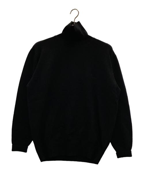 PAPAS（パパス）PAPAS (パパス) カシミヤ混タートルネックニット ブラック サイズ:表記無しの古着・服飾アイテム