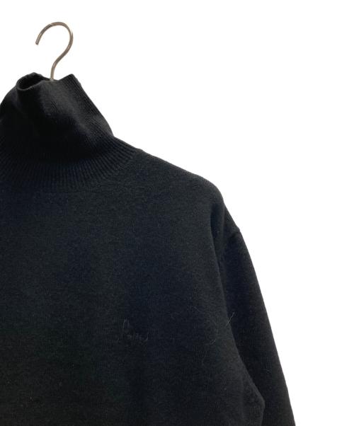 PAPAS（パパス）PAPAS (パパス) カシミヤ混タートルネックニット ブラック サイズ:表記無しの古着・服飾アイテム