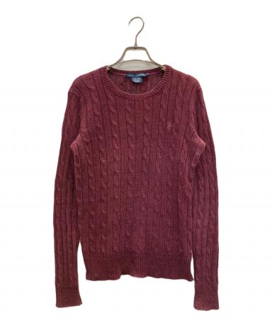ラルフローレン　リネン　麻　100%　ケーブルニット　新品　未使用 中古・古着通販】RALPH LAUREN (ラルフローレン) リネンケーブルニット