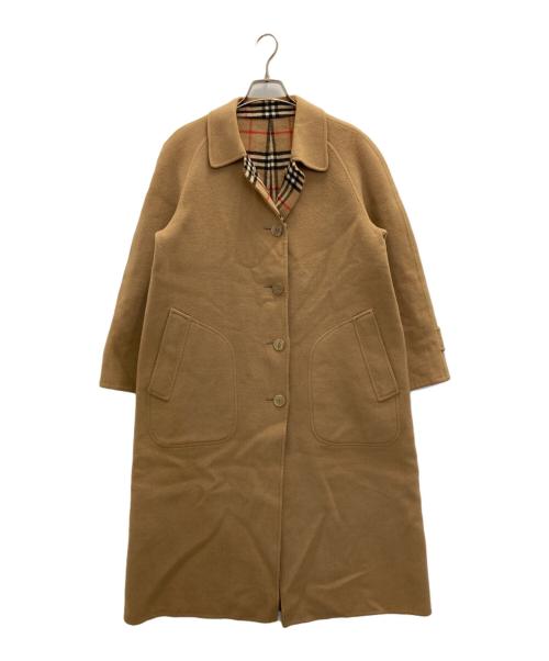 Burberry's（バーバリーズ）Burberry's (バーバリーズ) 裏ノバチェックウールステンカラーコート ベージュ サイズ:AB2の古着・服飾アイテム