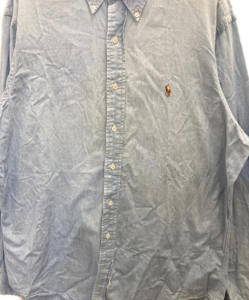 POLO RALPH LAUREN（ポロ・ラルフローレン）POLO RALPH LAUREN (ポロ・ラルフローレン) ポニー刺繍ボタンダウンシャツ インディゴ サイズ:Lの古着・服飾アイテム