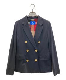 BLUE LABEL CRESTBRIDGE（ブルーレーベルクレストブリッジ）の古着「金釦テーラードジャケット」｜ネイビー