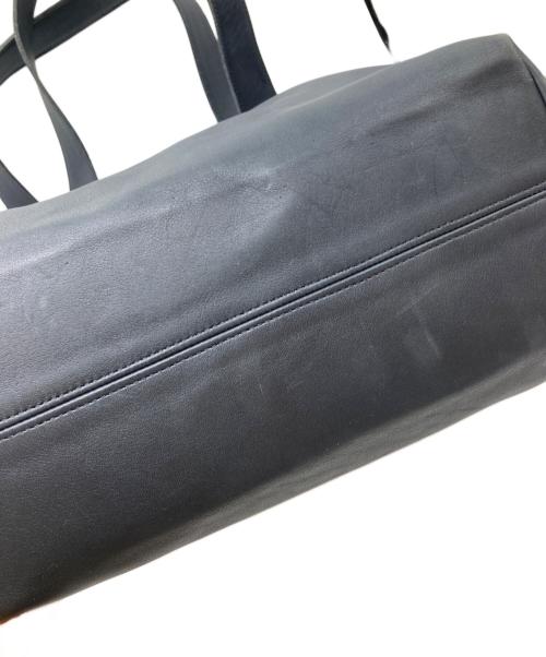 COACH（コーチ）COACH (コーチ) レザートートバッグ ネイビーの古着・服飾アイテム
