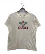 GUCCIグッチ）の古着「Tennis Logo Tee」｜アイボリー