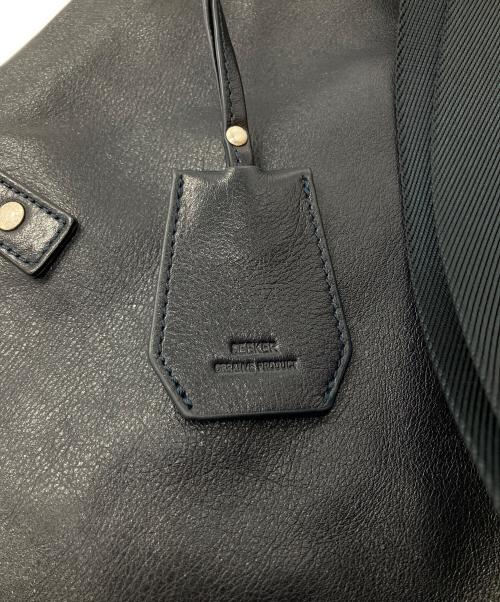 SEEKER（シーカー）SEEKER (シーカー) 2WAYレザートートバッグ ネイビーの古着・服飾アイテム