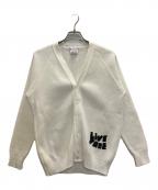 COMME des GARCONS SHIRTコムデギャルソンシャツ）の古着「Charles Knit V neck cardigan」｜ホワイト