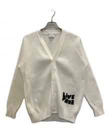 COMME des GARCONS SHIRT（コムデギャルソンシャツ）の古着「Charles Knit V neck cardigan」｜ホワイト