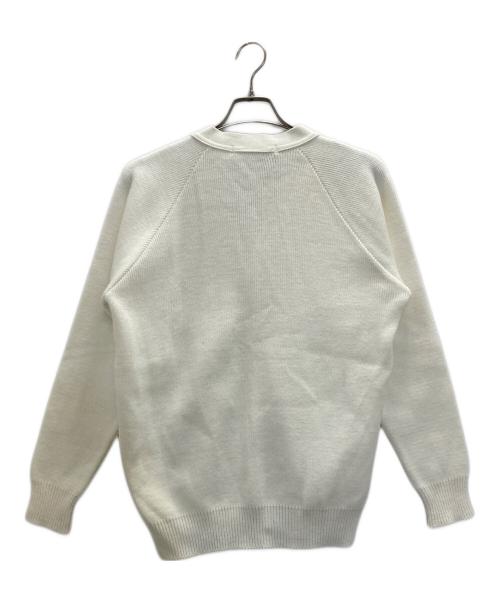 COMME des GARCONS SHIRT（コムデギャルソンシャツ）COMME des GARCONS SHIRT (コムデギャルソンシャツ) Charles Knit V neck cardigan ホワイト サイズ:Sの古着・服飾アイテム