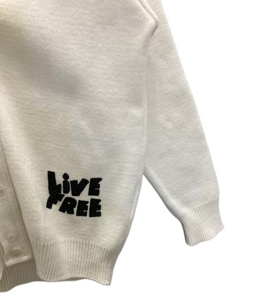 COMME des GARCONS SHIRT（コムデギャルソンシャツ）COMME des GARCONS SHIRT (コムデギャルソンシャツ) Charles Knit V neck cardigan ホワイト サイズ:Sの古着・服飾アイテム