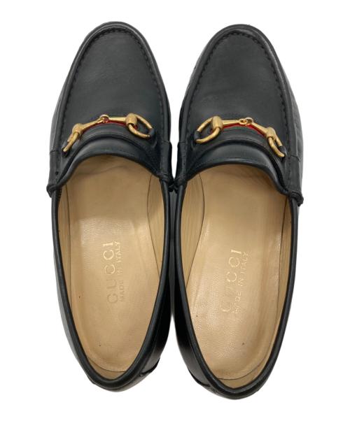 GUCCI（グッチ）GUCCI (グッチ) ホースビットローファー ブラック サイズ:7Bの古着・服飾アイテム
