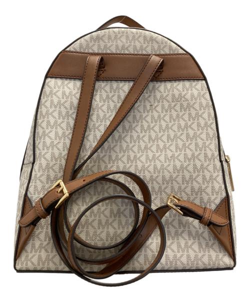 MICHAEL KORS（マイケルコース）MICHAEL KORS (マイケルコース) リュック ホワイト×ブラウンの古着・服飾アイテム