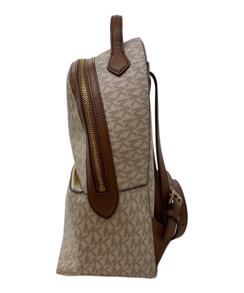 MICHAEL KORS（マイケルコース）MICHAEL KORS (マイケルコース) リュック ホワイト×ブラウンの古着・服飾アイテム