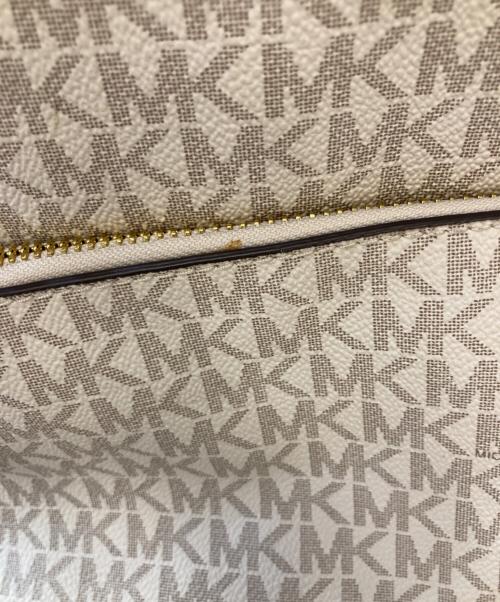 MICHAEL KORS（マイケルコース）MICHAEL KORS (マイケルコース) リュック ホワイト×ブラウンの古着・服飾アイテム