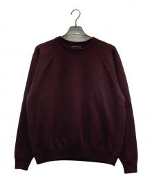 PORTANCE（ポータンス）の古着「OG RAGLAN SWEATER」｜ボルドー