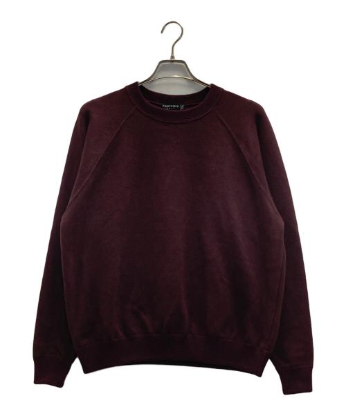 PORTANCE（ポータンス）PORTANCE (ポータンス) OG RAGLAN SWEATER ボルドー サイズ:Sの古着・服飾アイテム
