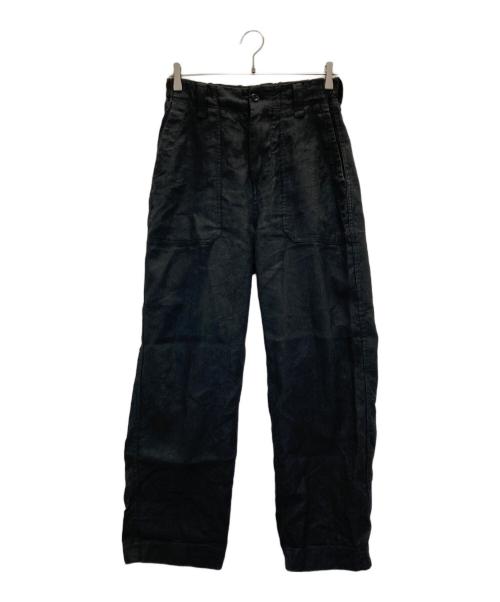 MHL（マーガレットハウエル）MHL (マーガレットハウエル) リネンウールベイカーパンツ ブラック サイズ:Sの古着・服飾アイテム