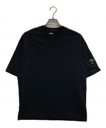 C.P COMPANY（シーピーカンパニー）の古着「LIGHT FLEECE SHORT SLEEVE SWEATSHIRT」｜ブラック