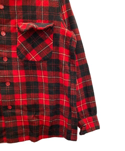 PENDLETON（ペンドルトン）PENDLETON (ペンドルトン) 50'sボードシャツ レッド サイズ:Ⅿの古着・服飾アイテム
