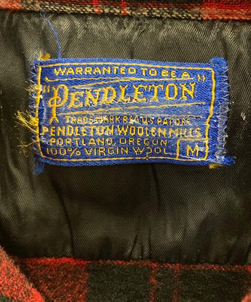 PENDLETON（ペンドルトン）PENDLETON (ペンドルトン) 50'sボードシャツ レッド サイズ:Ⅿの古着・服飾アイテム